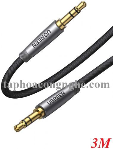 Ugreen 10116 3M 2 đầu 3.5mm dương màu Đen Cáp âm thanh cao cấp AV150 30010116